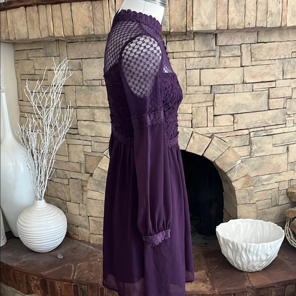 Vintage Looking Purple Xhilaration Lace Dress Size S